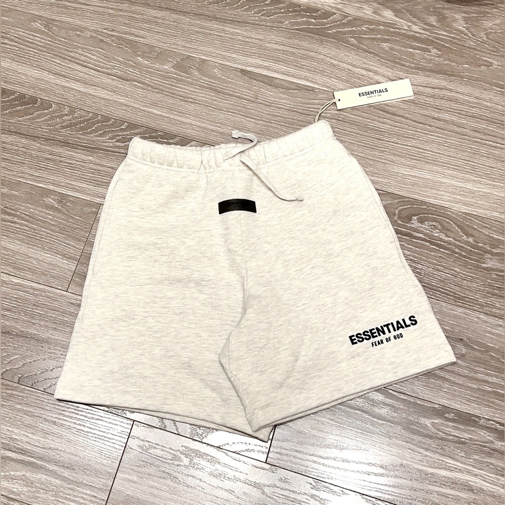 Kids Off-White Logo Shorts XL Light Oatmeal